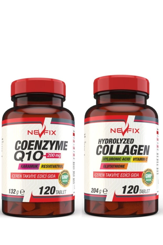 Collagen Collagen 1000 mg 120 Tablets + Coenzyme Q-10 Coenzyme 200 mg 120 Tablets