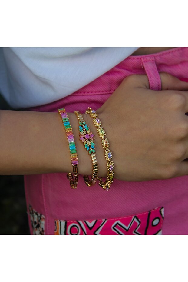 Rainbow Flower Bileklik - 2