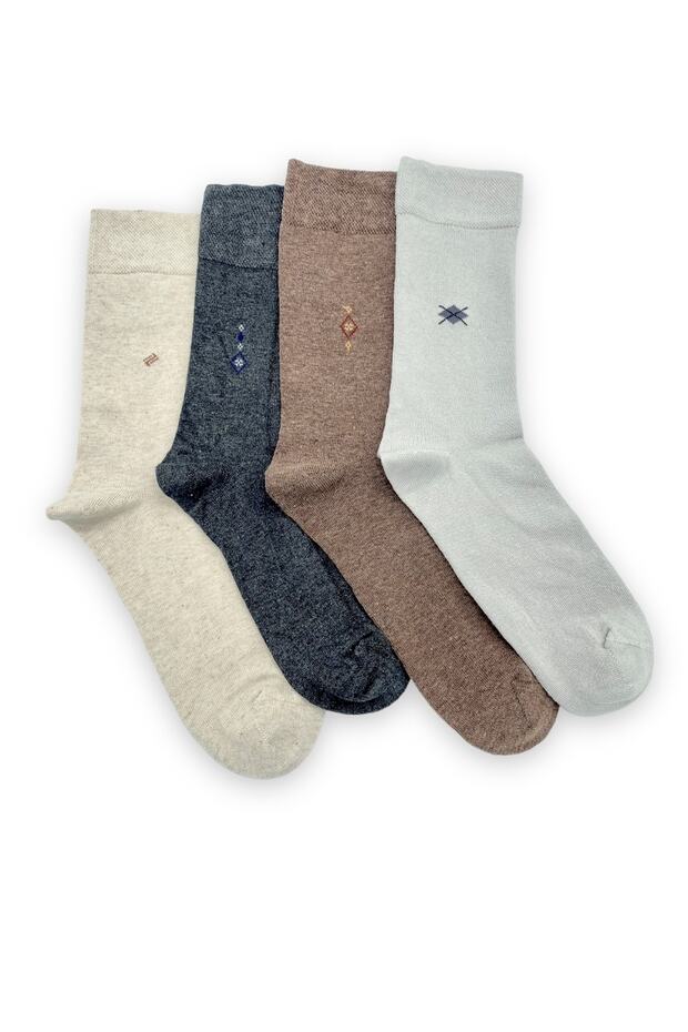 4” Pair Men's Seasonal Seamless Toe Socks Set