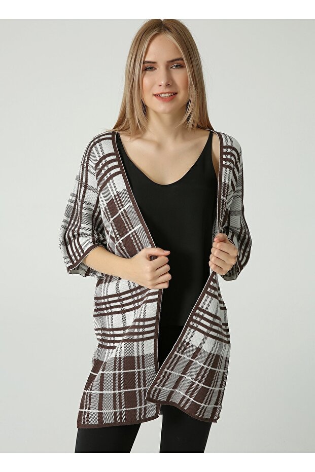 Checkered Cardigan - 1