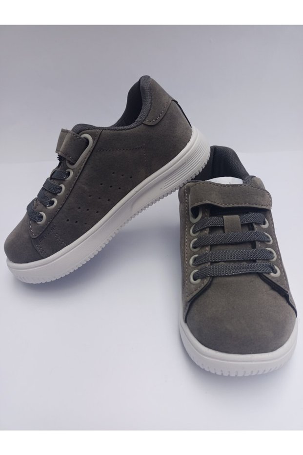 Kids Velcro Casual Shoes Buck4228 Boston Jr. Suede
