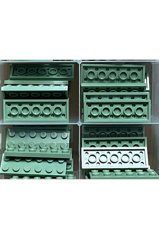 Orjinal Moc Custom Aksesuar Creator Plate 2 X 6 Düz Tuğla Sand Green 2 Adet Gönderilecek - 1