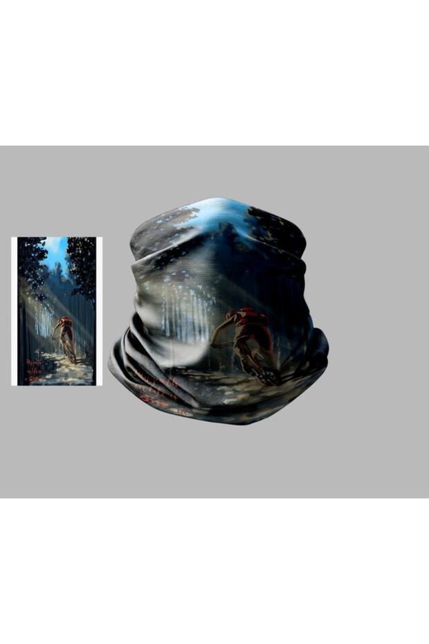 Bicycle Designed Biker Buff Mask Outdoor Neck Collar Unisex Bandana
