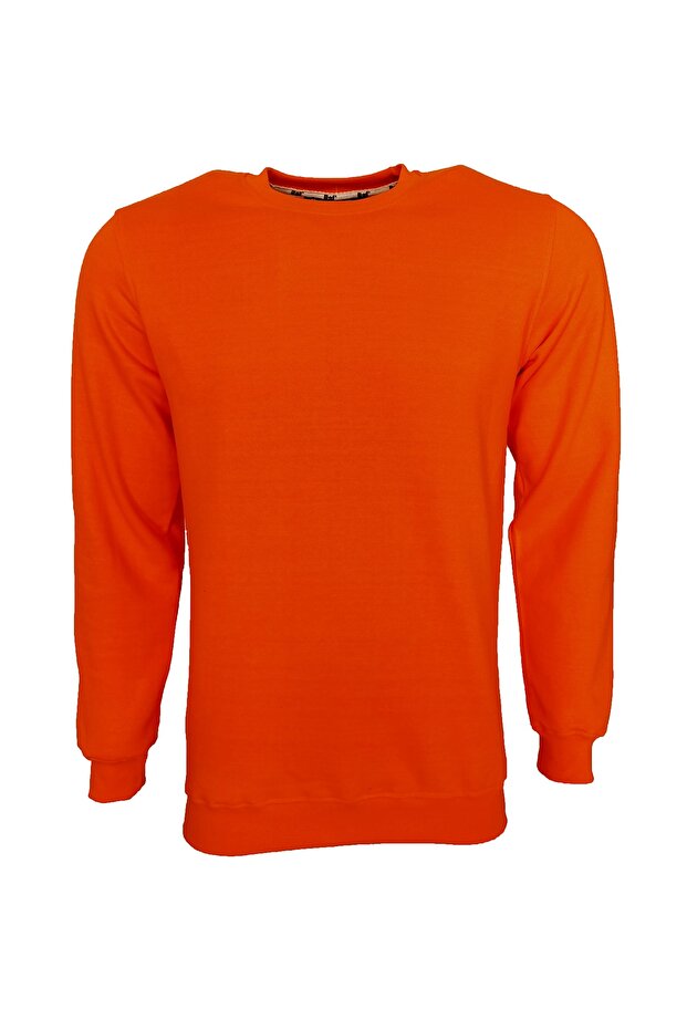 Unisex Basic Orange Sweatshirt - 1