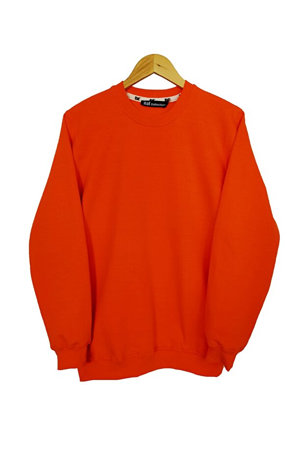 Unisex Basic Orange Sweatshirt - 3