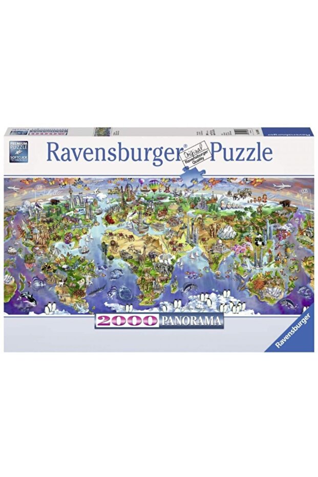 2000 Parça Dünya Harikaları Panorama Puzzle - 2