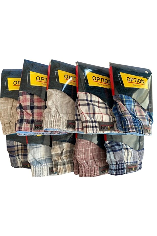 Erkek 4'lü Paket Poplin (pamuk) Boxer Şort - 9