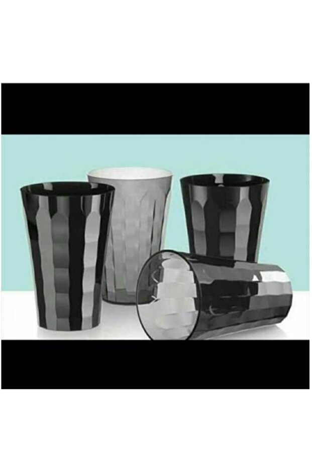 Pırlanta Bardak 4lü Siyah - 1