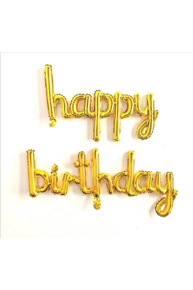 Gold Happy Birthday Foil Balloon