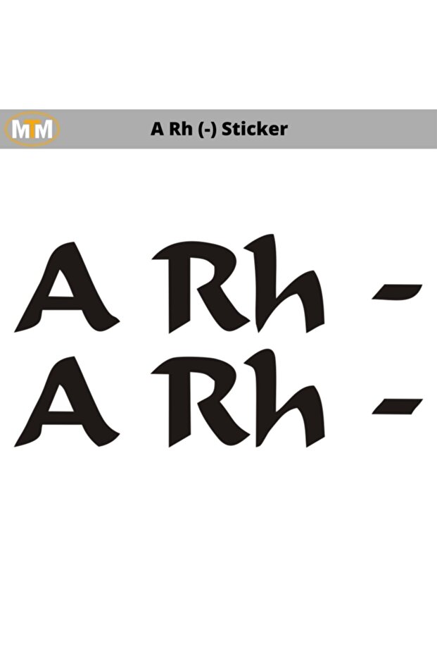 A rh (+) Sticker - 1