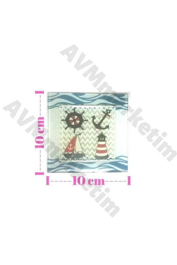 Dekoratif Cam Gider Kapağı Banyo Gider Süsü - 4