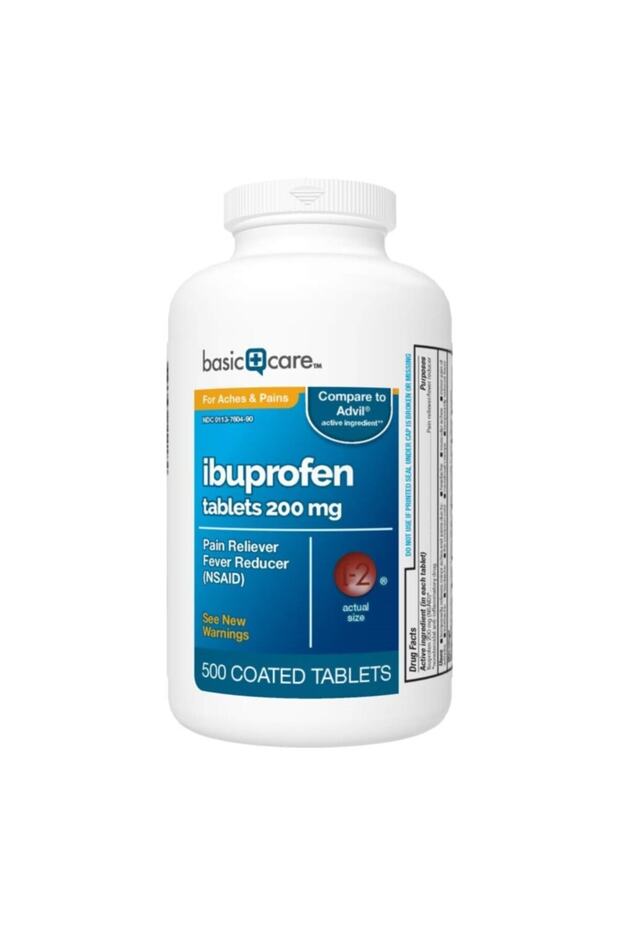 Basic Care Ibuprofen Tablets 200 Mg 500 Tablet - U.s.a - 1
