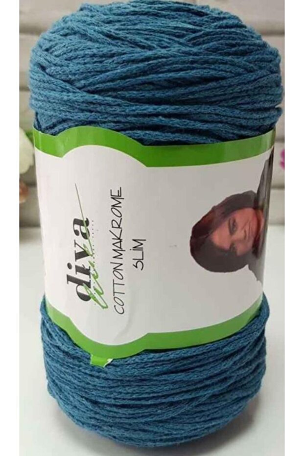 Diva Cotton Macrame Petrol Color (Thin) - 1