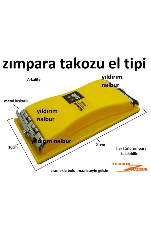 Zımpara Takozu El Tipi Zımpara Aparatı Duvar Ahşap Zımparalama Aparat Takoz - 2