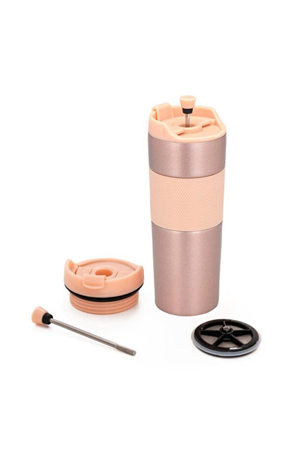 French Press Çelik Termos Rose - 2