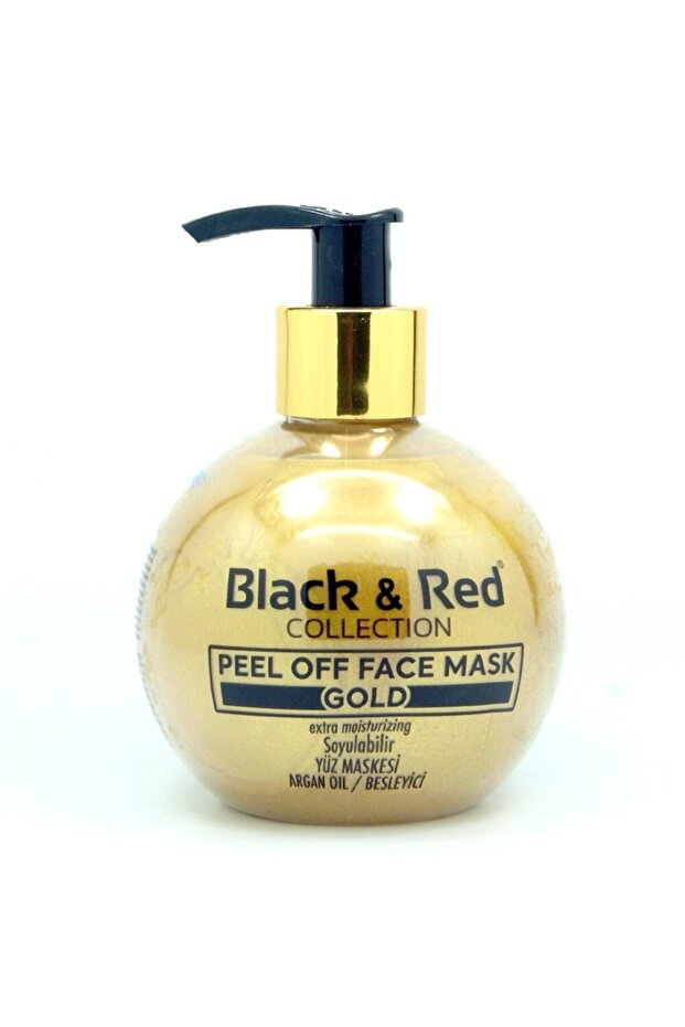 Black & Red Peel-Off Face Mask Gold 250 Ml