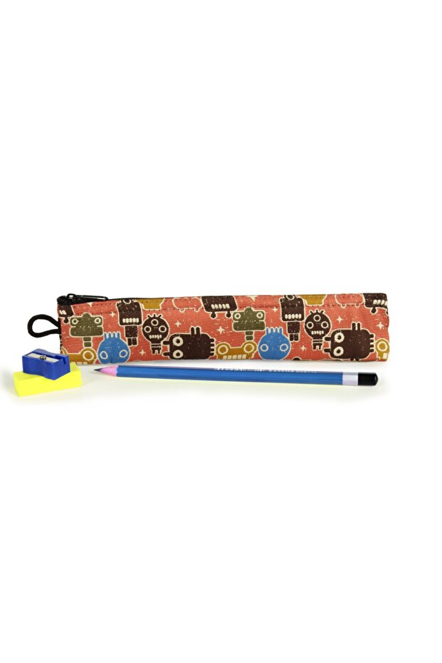 100% Woven Fabric Small Pen Holder - Pencil Case (4cm X 19 Cm)