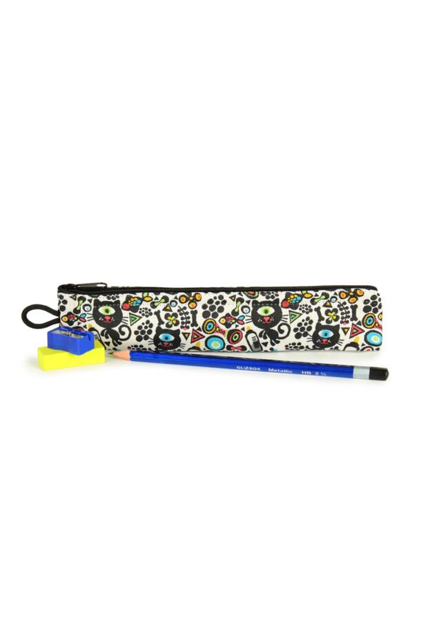 100% Woven Fabric Small Pen Holder - Pencil Case (4cm X 19 Cm)