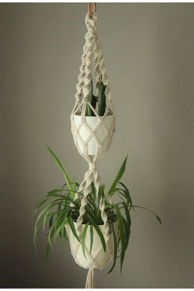 Makrome Saksılık Sarkıt - 1