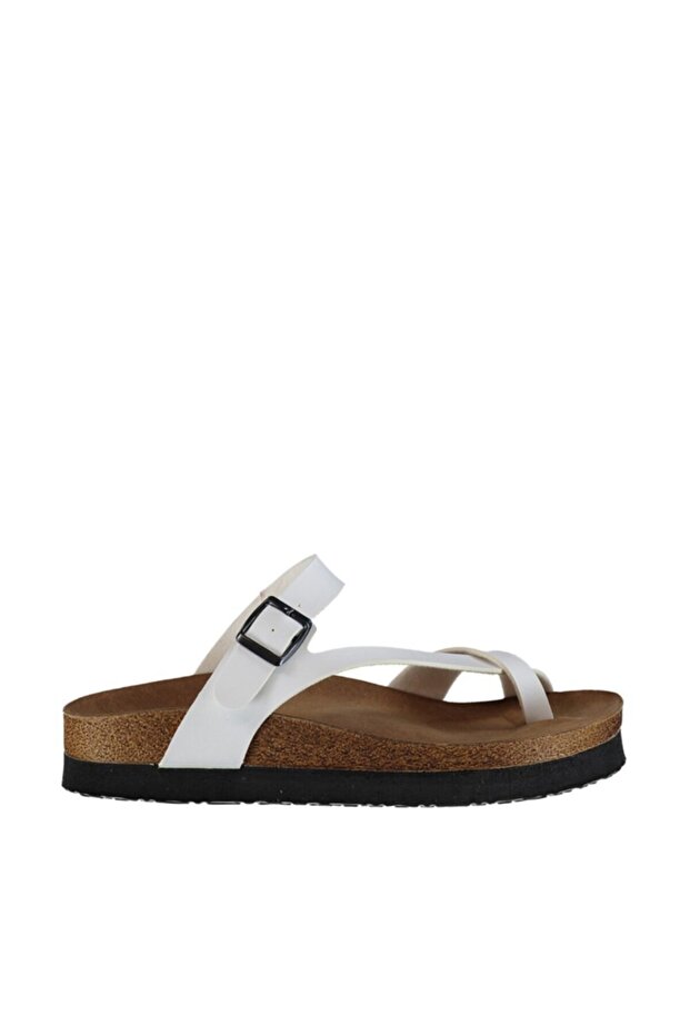 Dámské bílé pantofle B777753009 - 2