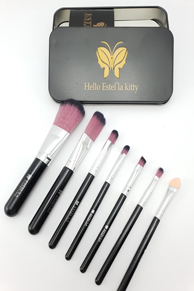 Black Cosmetichane 7 Pack Makeup Brush Fz-03033