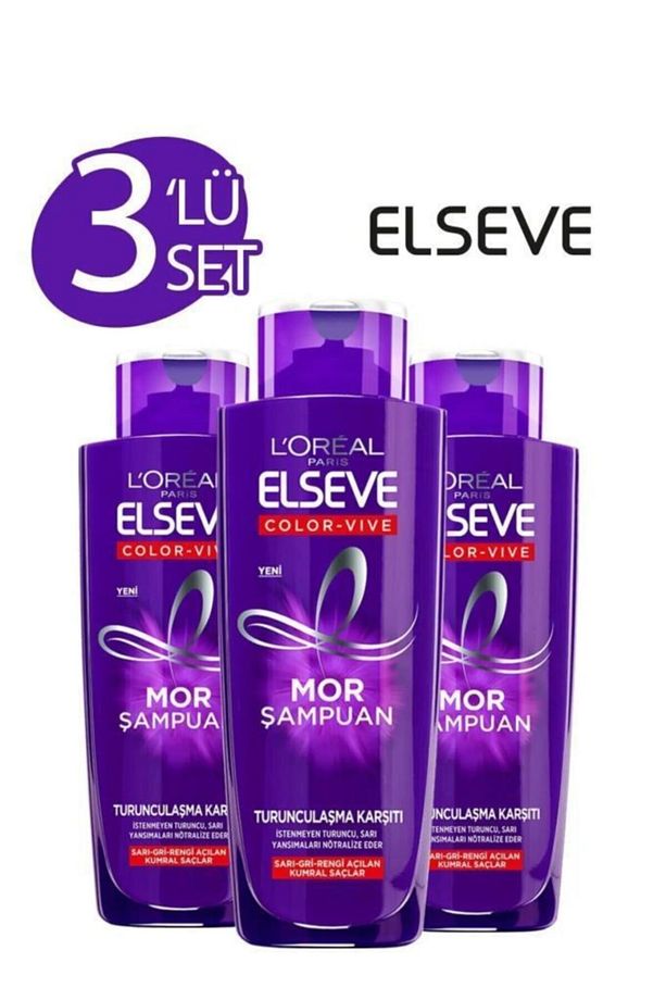 Loreal Mor Şampuan Turunculaşma Karşıtı X3 - 1