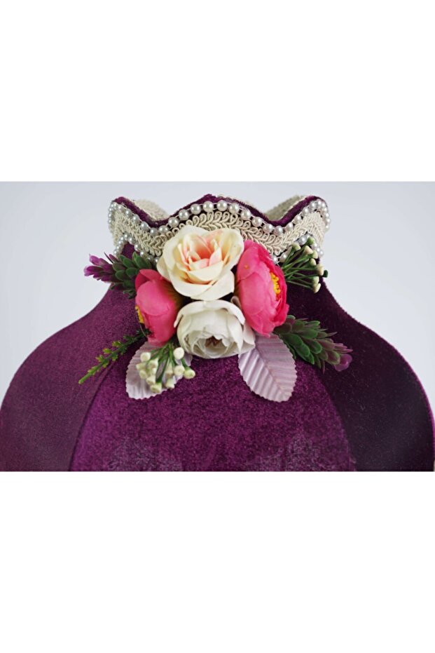 Çiçek Dekorlu Abajur - 3