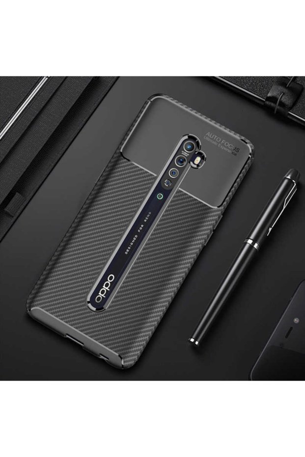 Reno 2Z Case Rugged Armor Carbon Silicone