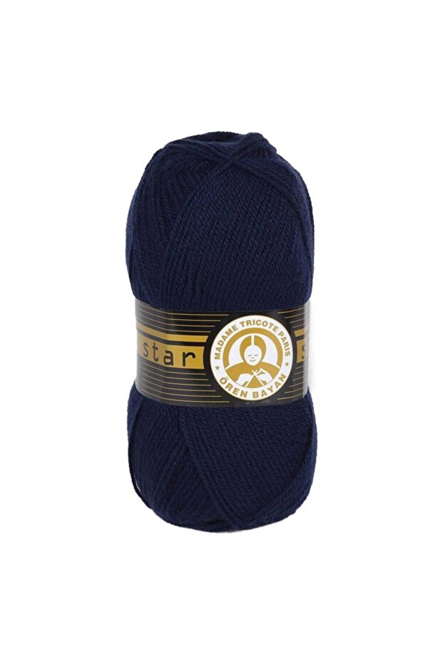 Ören Bayan Star Hand Knitting Yarn Navy Blue 019