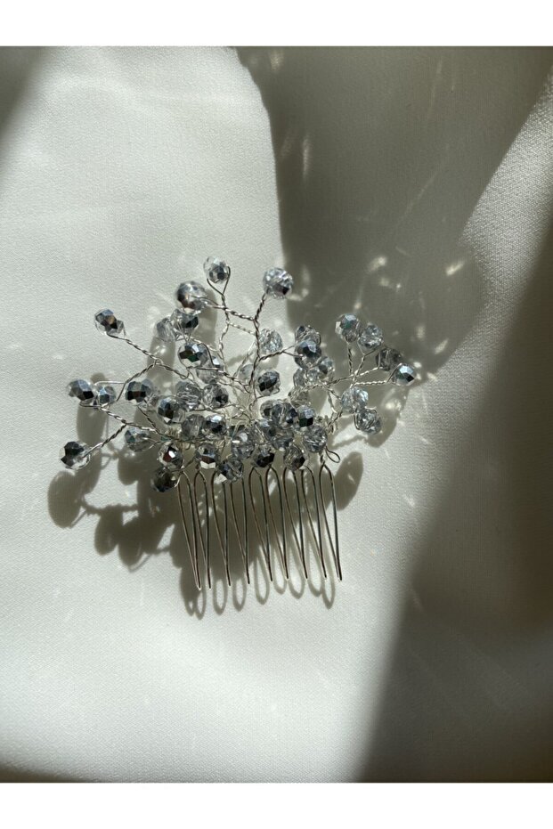 مشبك مشط رمادي - 1