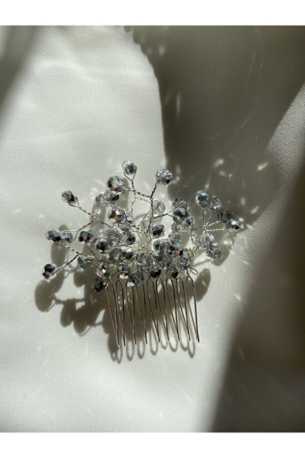 مشبك مشط رمادي - 4