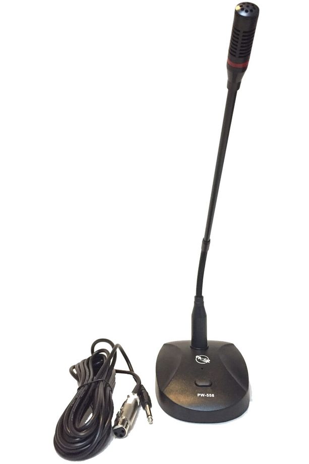 Işıklı Kablolu Kürsü Mikrofonu Pw-558 - 2