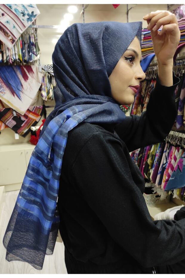 Çizgili Damla Şal 922 - 4