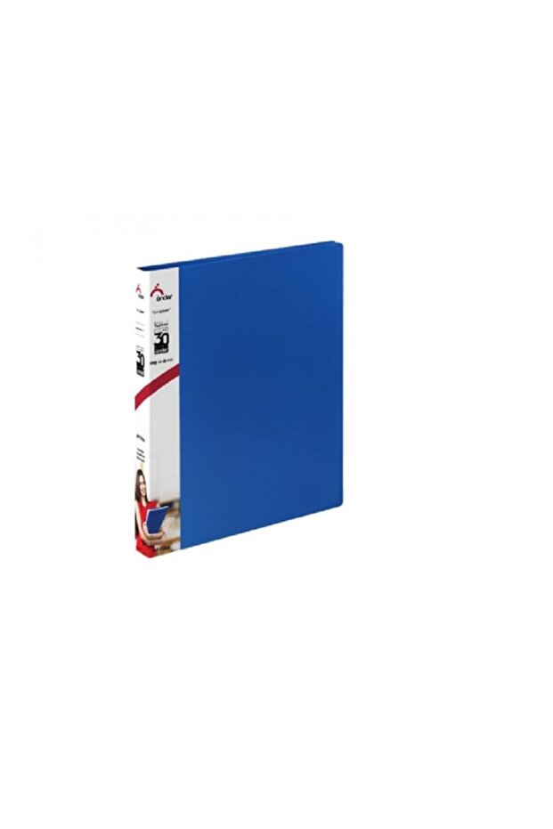 1104 A4 Pp غطاء 4 حلقة مجلد أزرق - 1