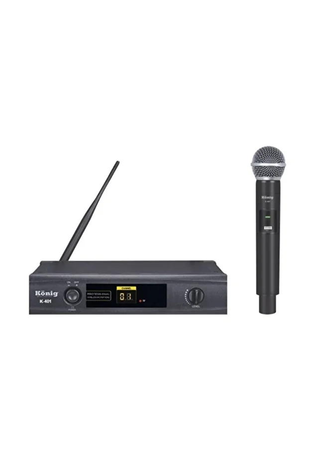 El Tek Kanal Uhf Telsiz Mikrofon K-401 - 1