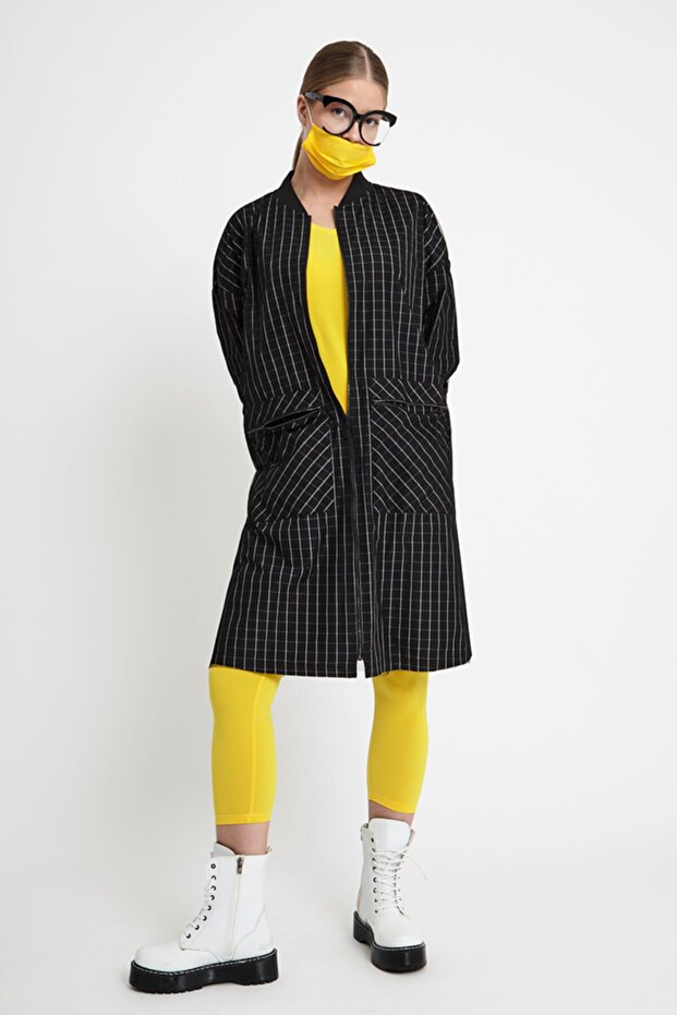 Desenli Trençkot - 4