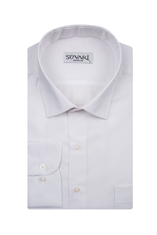 Dobby Patterned Men's Shirt - 1