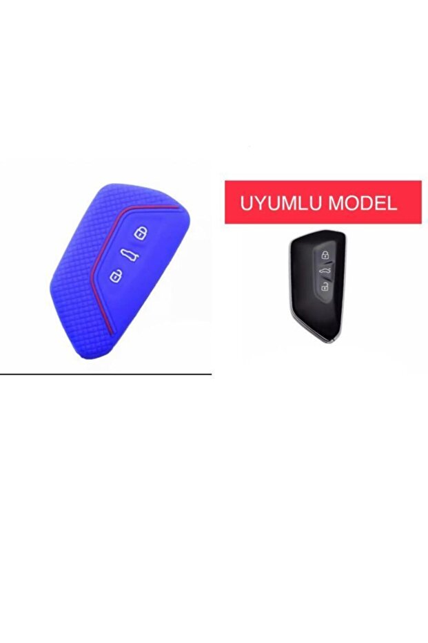 New for Volkswagen Golf 8 Silicone Key Protection Case Blue Color