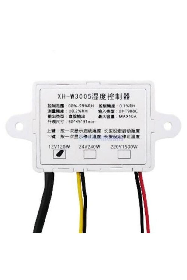 Dijital Nem Kontrol 12v Kuluçka Termostat Xh-w3005 - 5