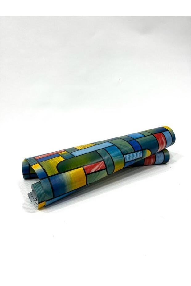 Yapışkanlı Folyo Vitray Renkli 45cm X 10 Mt - 1