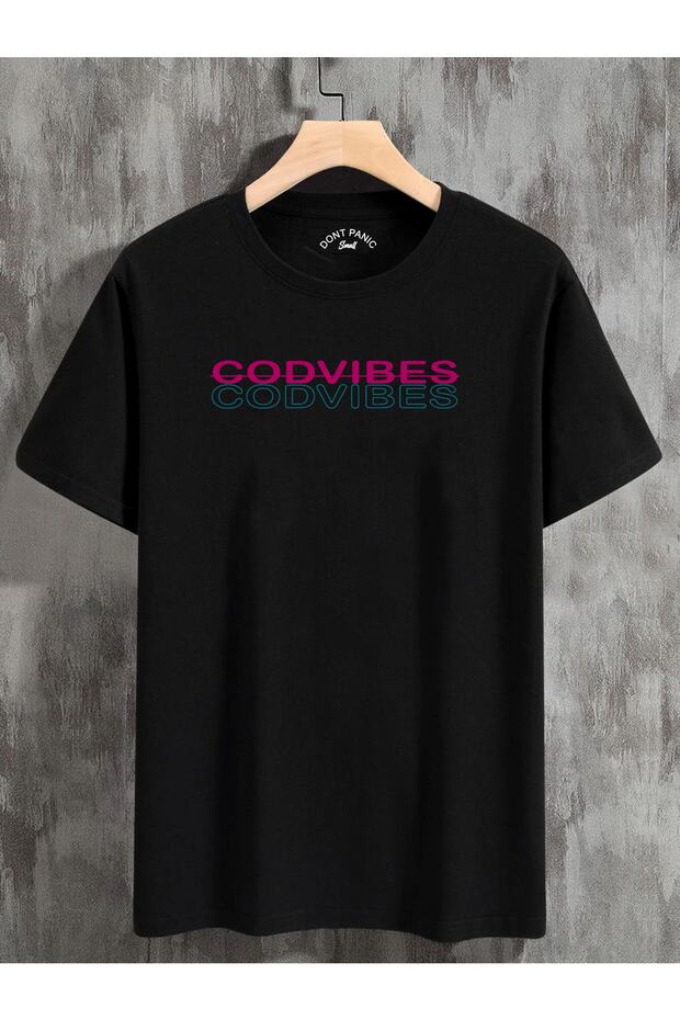 Μπλουζάκι Unisex Oversize Codvibes Back Print Μαύρο - 2