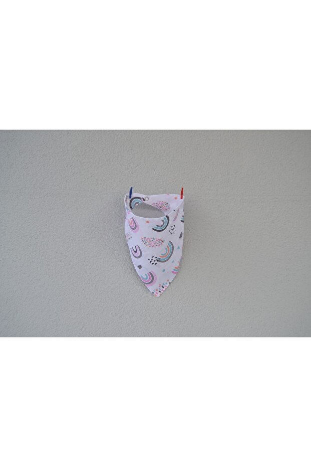 100% Organic Cotton Double Layer Muslin Fabric with Two Snaps Baby Drool Bib & Scarf