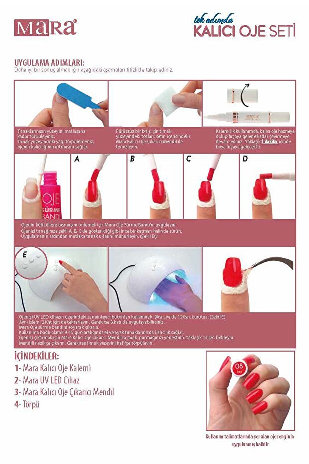 Kalıcı Oje Seti / Light Cream 04 - 5