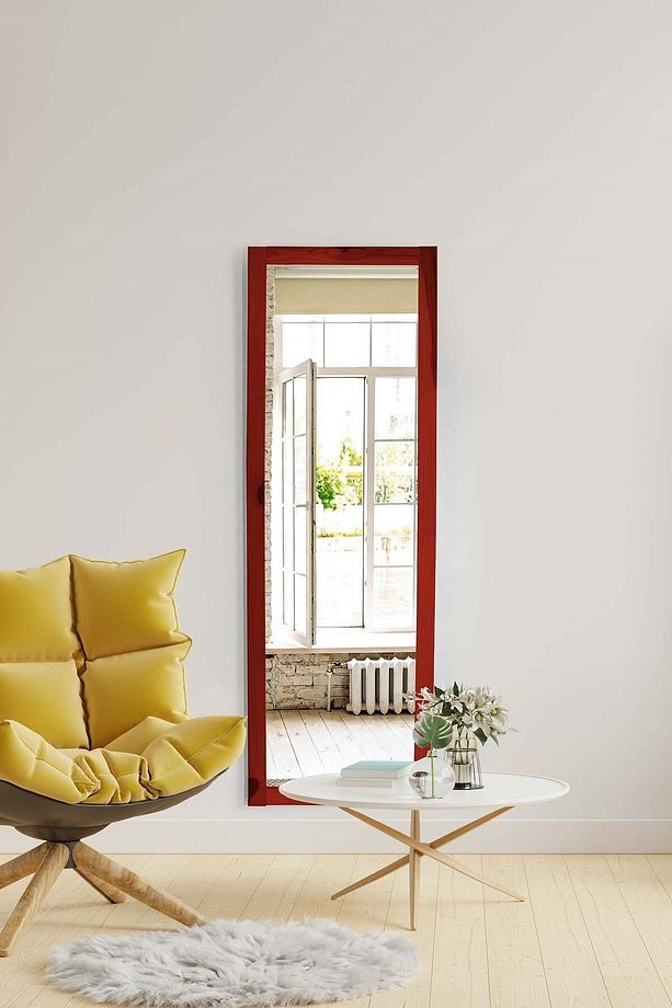 Doğal Ağaç 120x36 Cm Paris Butik Ayna - 2