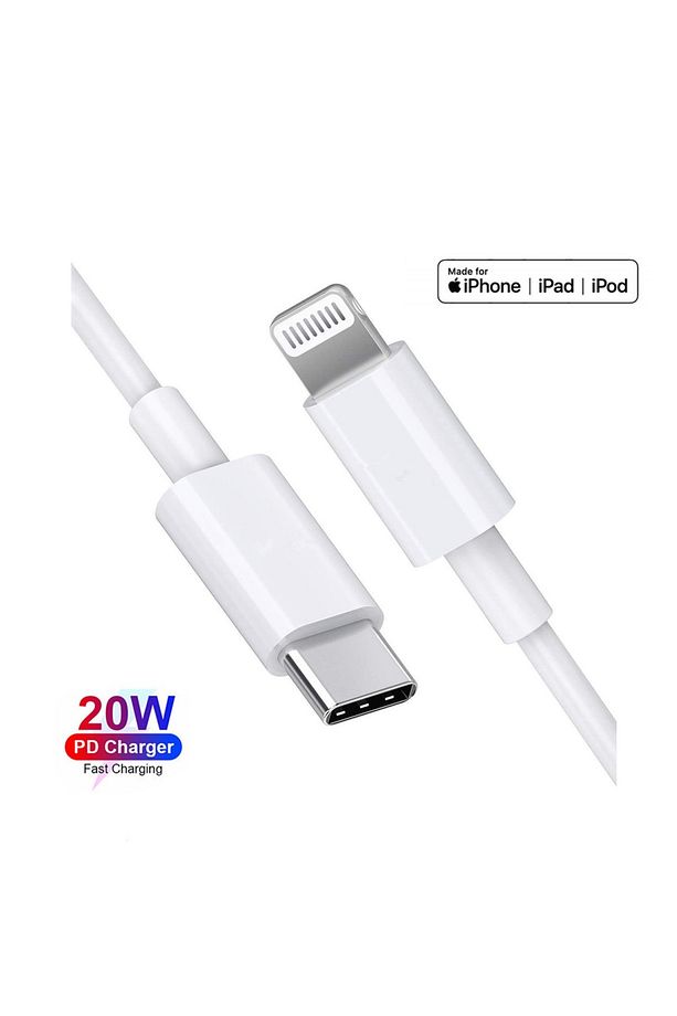Apple Iphone Se 2 (2020) - Se 3 (2022) Hızlı Şarj Kablosu Type-c - Ligtning Pd 20w 1 Metre - 4