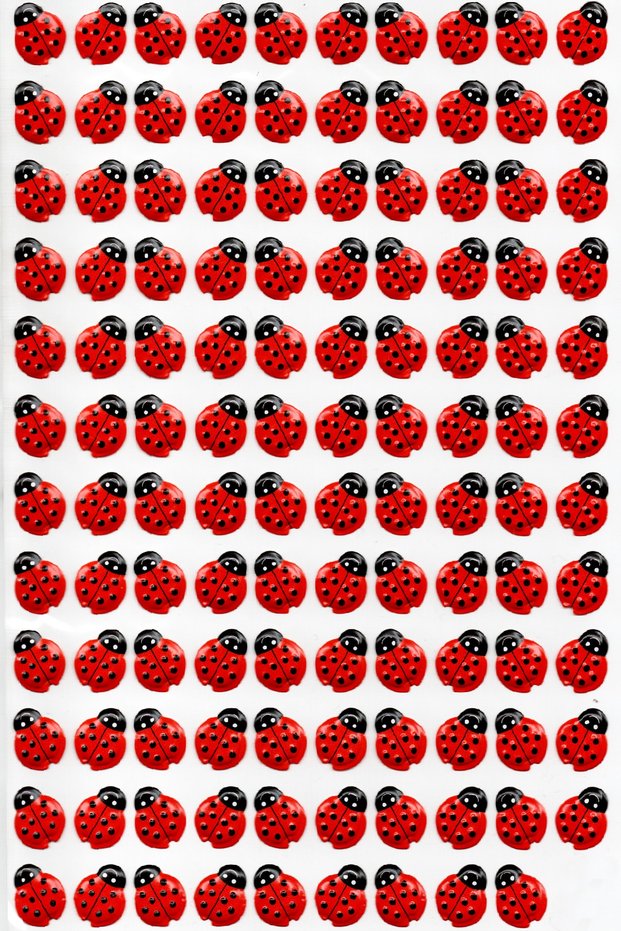 Sticker Embossed A4 Size Stiker Notebook, Planner Label (lim047) - Little Ladybug