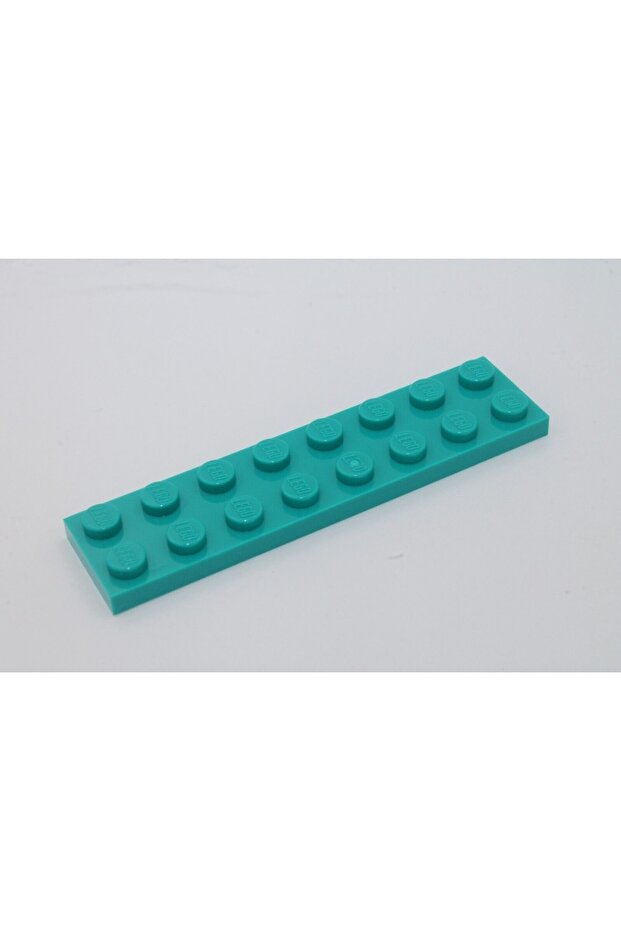 Original Moc Custom Accessory Creator Plate 2 X 8 Flat Brick Turquoise 4 Pieces to Ship