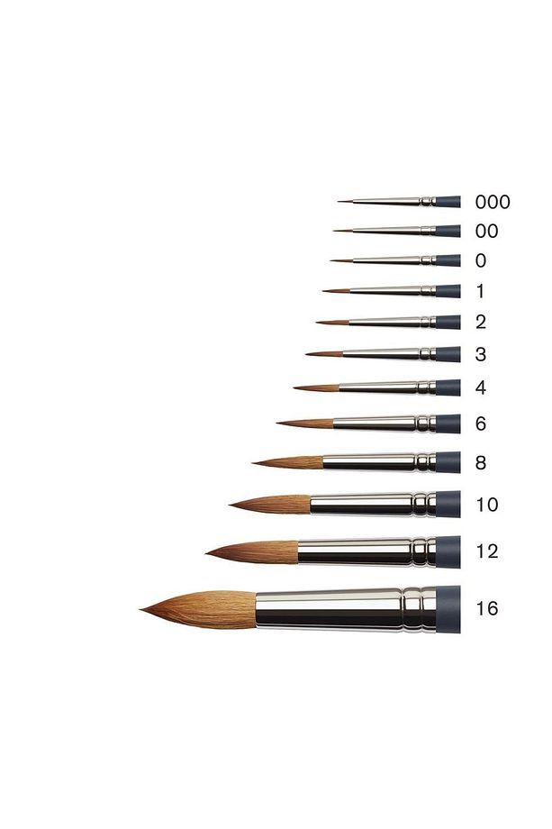 Winsor & Newton Professional Suluboya Sentetik Yuvarlak Fırça No:000 - 3