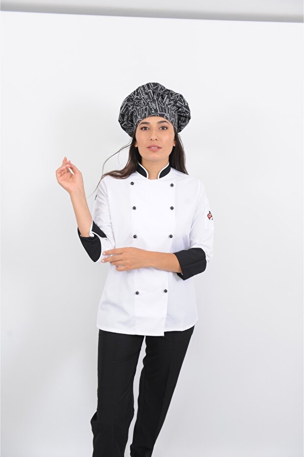 Mantar Model Bayan Aşçı Ceket - 5
