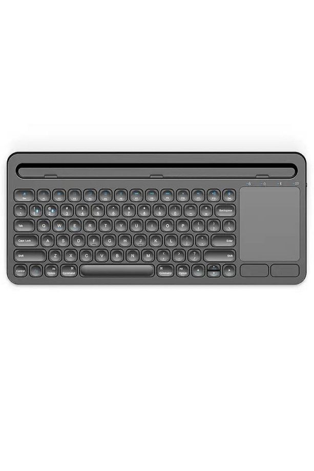 Ergonomik Ultra Ince Taşınabilir Bluetooth Kablosuz Klavye Touch Pad - 3